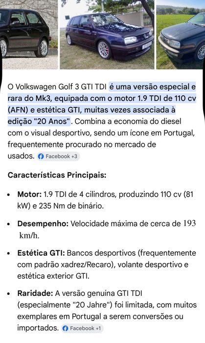 Vw golf 3 GTI TDI