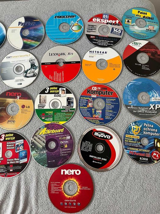 Stare płyty Komputerowe CD/dvd Pc