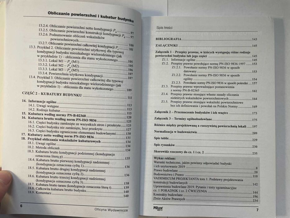 Obliczanie powierzchni i kubatur budynku Pogorzelski Sieczkowski