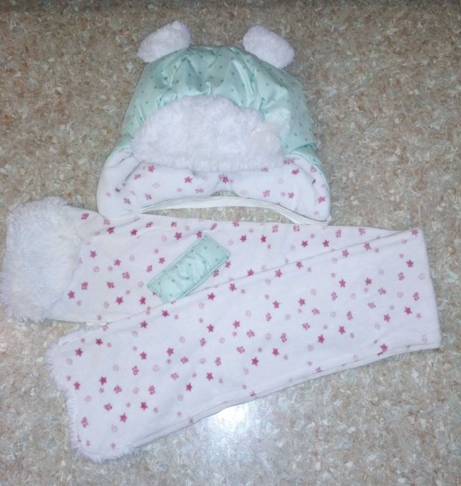 Дитяча шапка і шарф, комплект, набір