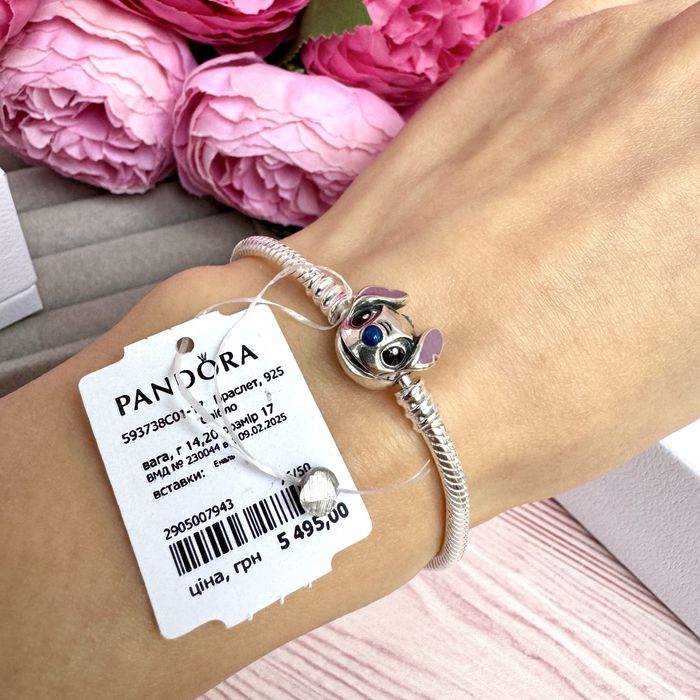 Браслет Пандора оригінальний Ліло і Стіч Pandora новий срібло 925