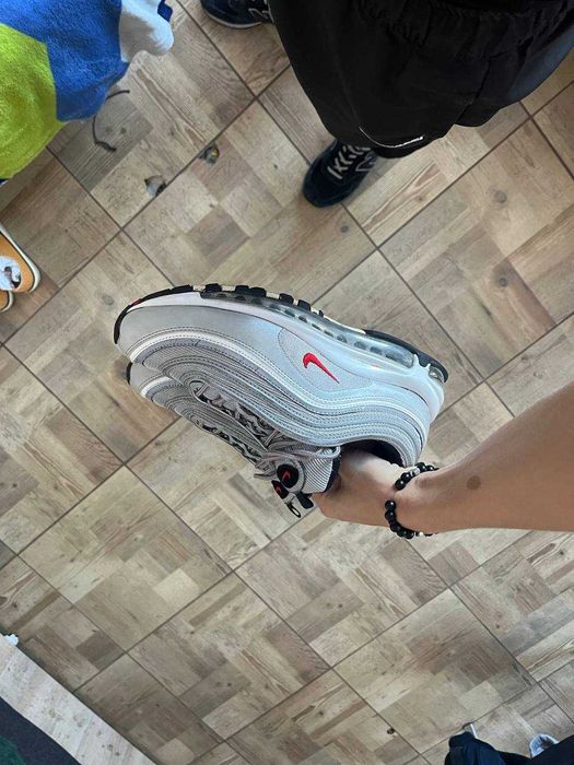 Nike Air Max 97 OG Metallic Silver/ University Red-Black