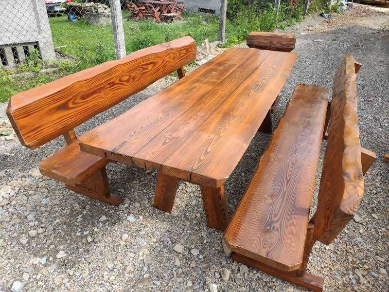 WYPRZEDAŻ! Góralskie Meble Ogrodowe z litego drewna, meble do ogrodu