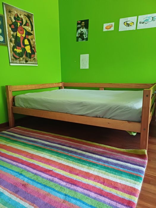 Cama madeira pinho mel