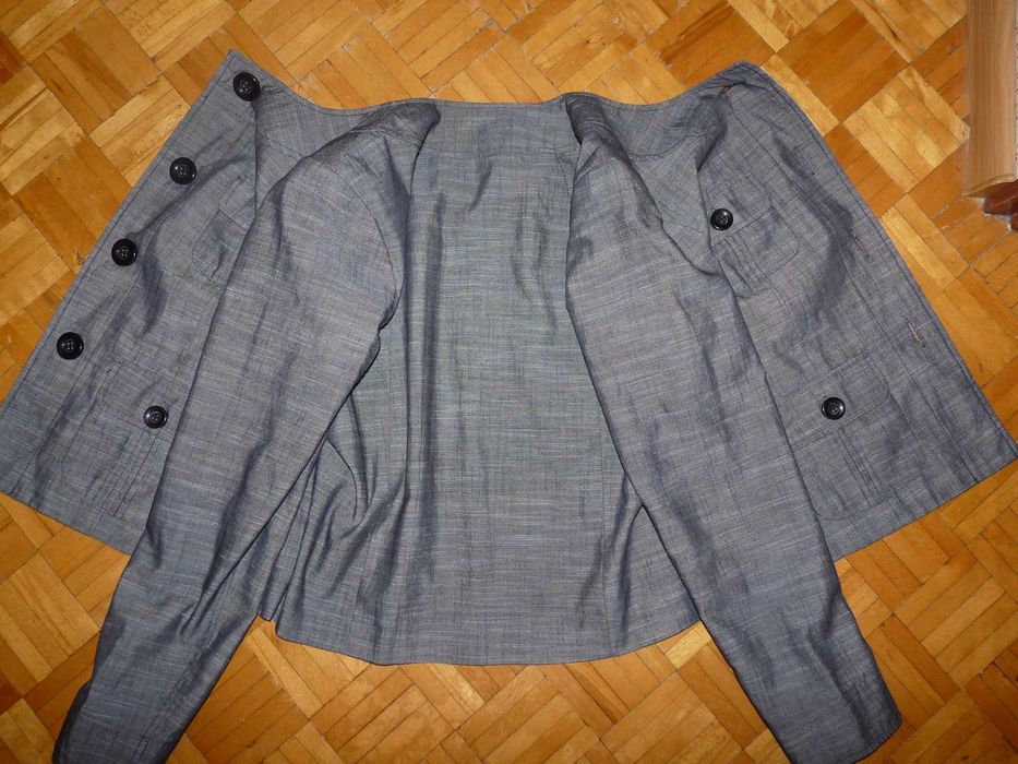 Stylowy bawełniany żakiet marynarka 42/44