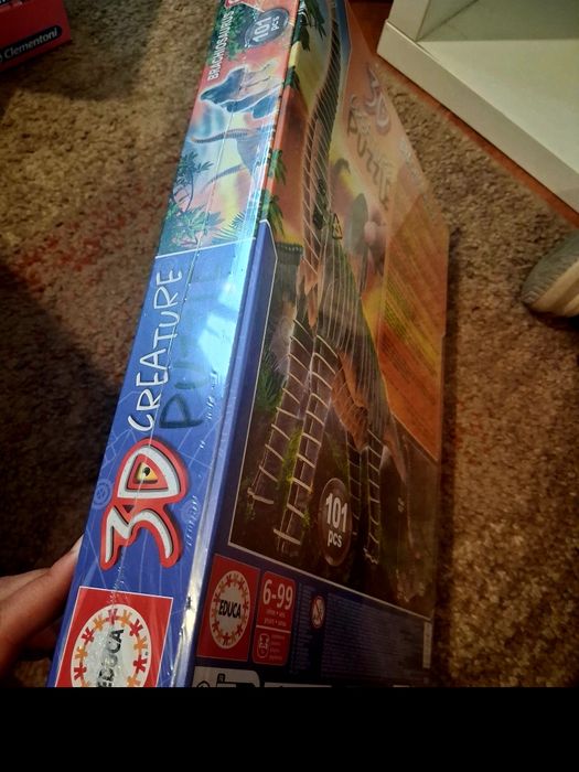 Puzzle 3D novo plastificado