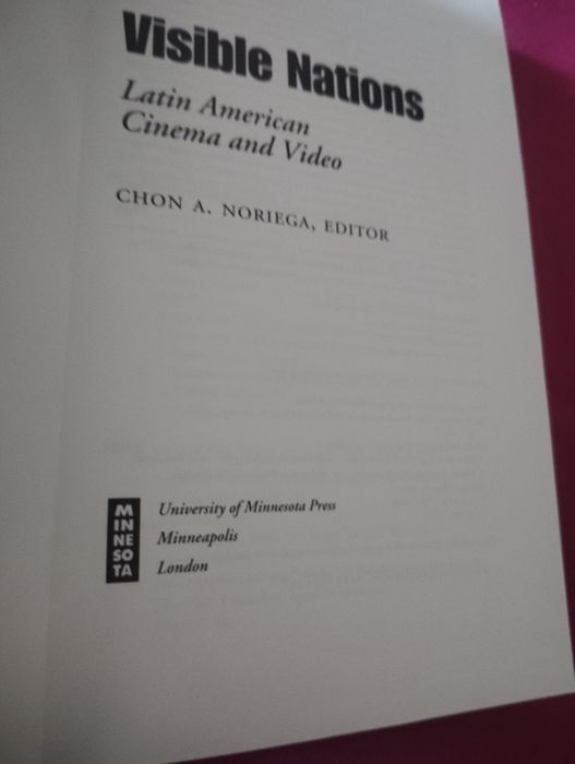 Livro Visible Nations Latin American Cinema And Video  Inglês Usado