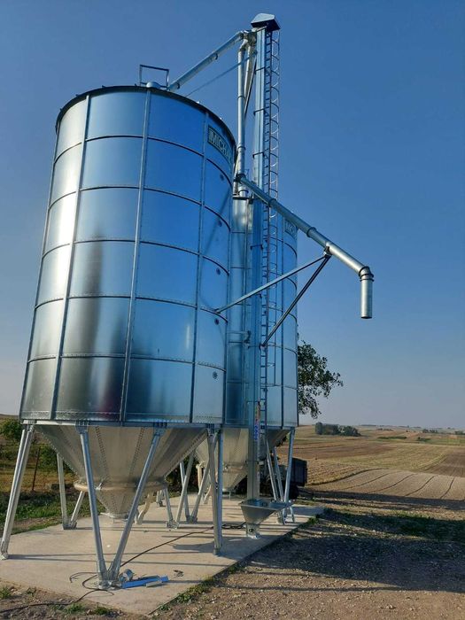 Podajnik łopatkowy do zboża kubełkowy ślimakowy silos zbożowy