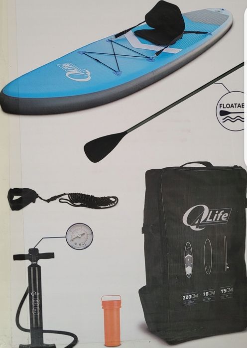 Deska SUP do 150 kg z funkcją kajaku