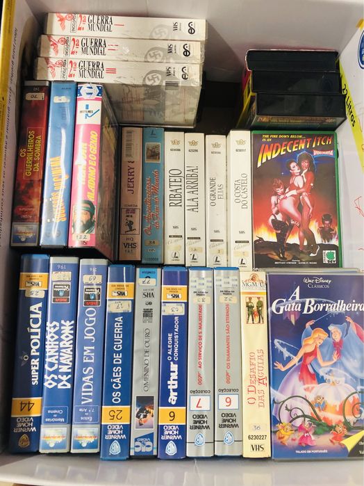 +40 títulos Filmes VHS: tudo por 25€