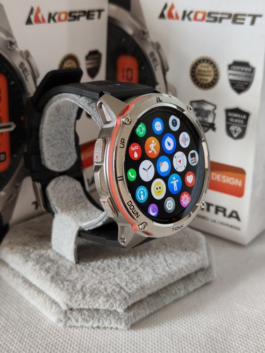 Тактические смарт часы Kospet TANK T3 Ultra + GPS + Compass