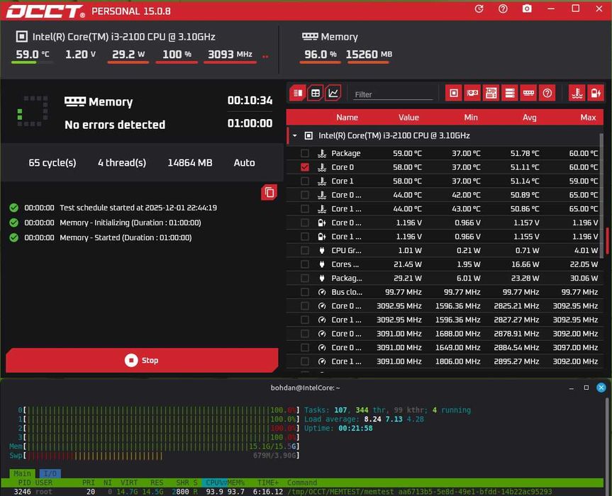 Компактний комп'ютер Core i3, 16GB RAM