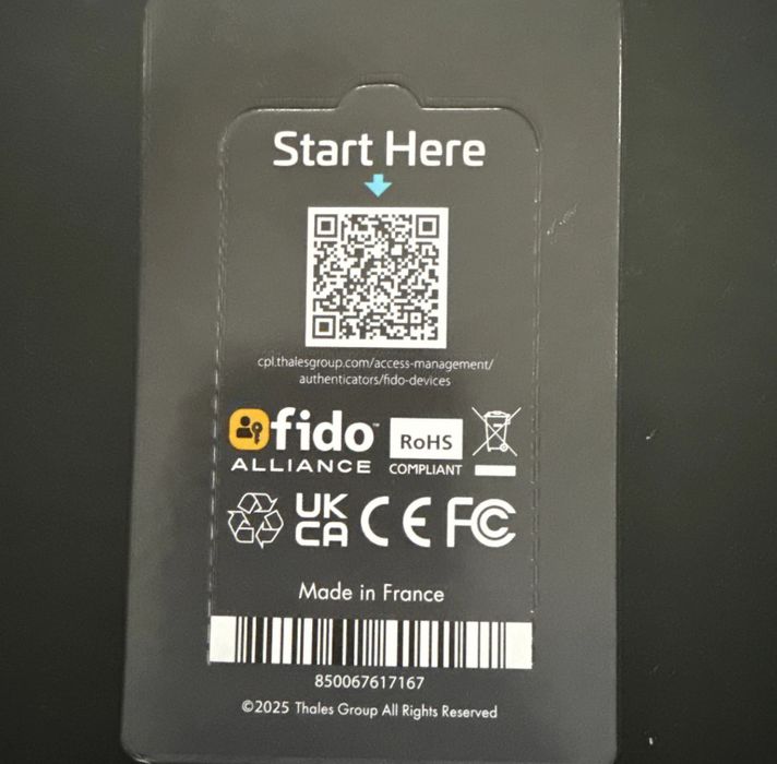 Ключ безпеки Thales SafeNet eToken – FIDO2 (USB-C NFC ) | Delta