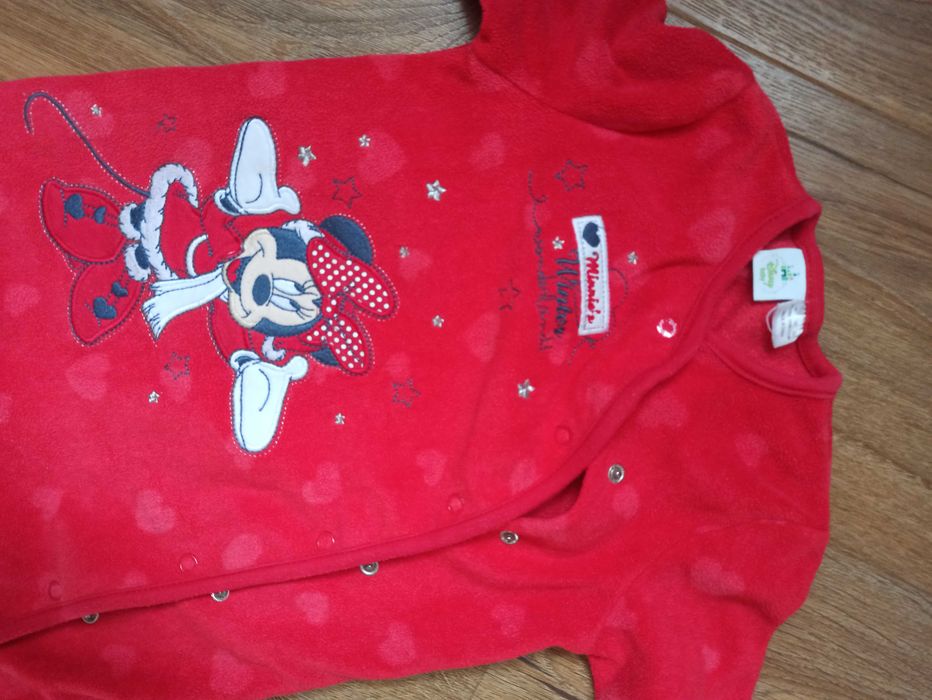 kombinezon/pajacyk polarowy i ciepła bluza 80 + czapka