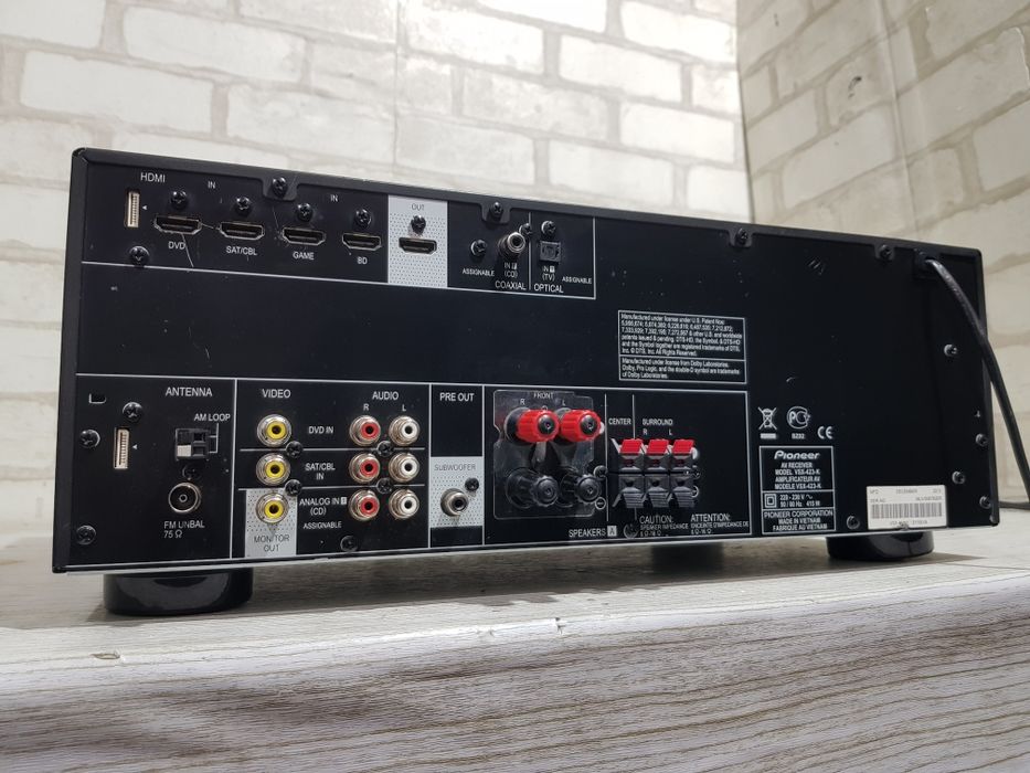 5.1 AV ресивер PIONEER VSX-423,*5x130 Вт, HDMI, USB, 3D, 4K б/у з Німе