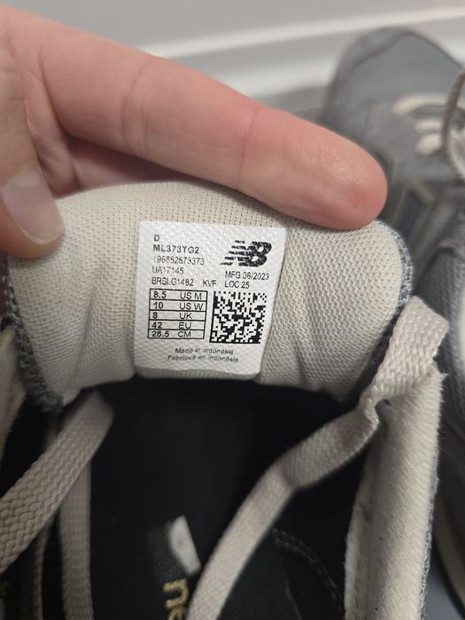 Кросівки чоловічі New Balance 373 сірі