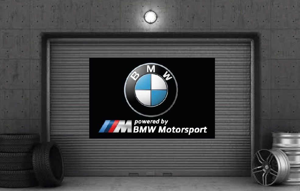 Baner plandeka 150x100cm powered by BMW Motorsport