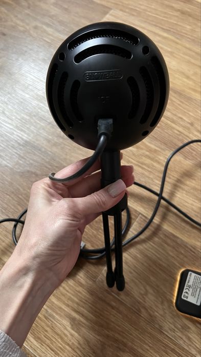 USB мікрофон Blue Snowball / для стриму, подкастів, навчання