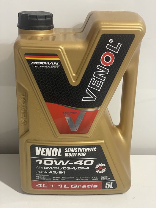 Olej Silnikowy Venol 10W40  5L
