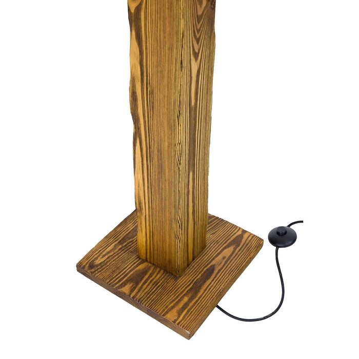 drewniana lampa podłogowa ORAZIO