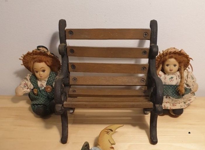 ferro forjado  banco ferro Caixa antiga madeira