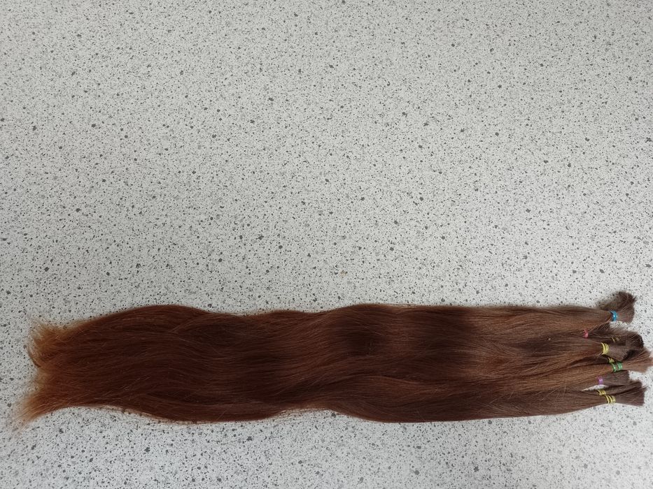 Włosy naturalne ciemny blond dziewicze 45 cm
