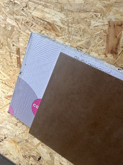 Płytki gresowe gres szkliwiony 45x45cm brąz mrozoodporne parapet