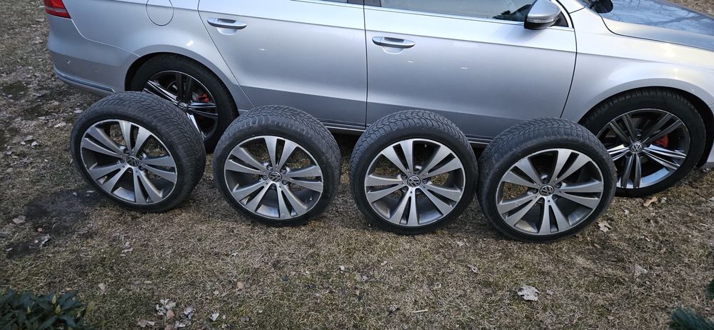 Koła  18" Felgi Aluminiowe Opony Alufelgi 18" VW Audi Seat 5X112 ET44