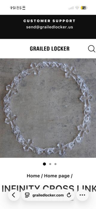 Oryginalny Grailed Locker necklace