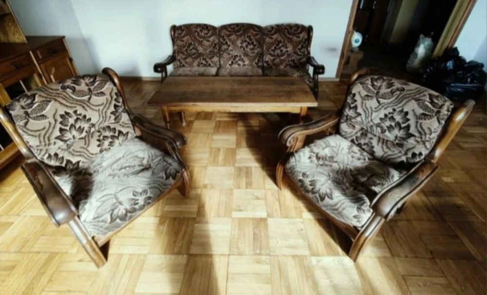 Meble kolekcjonerskie dębowe komplet polecam
