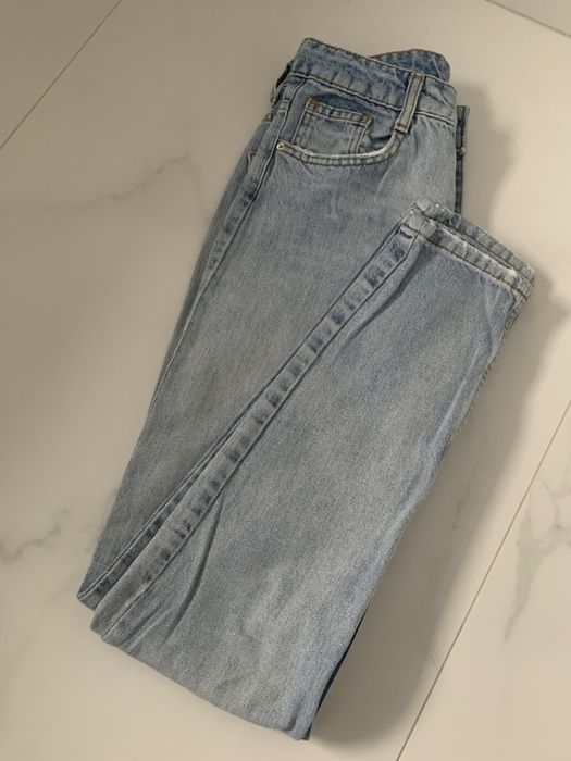 Джинси мом, голубі