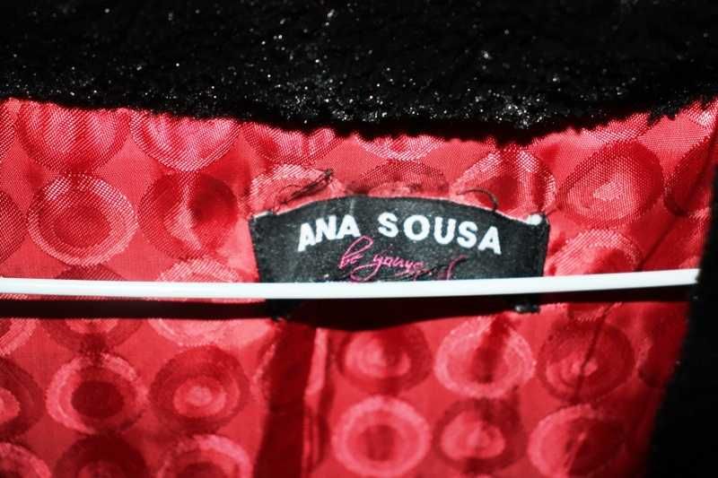 Kispo rosa cereja com pelo na gola da marca ANA SOUSA T. L