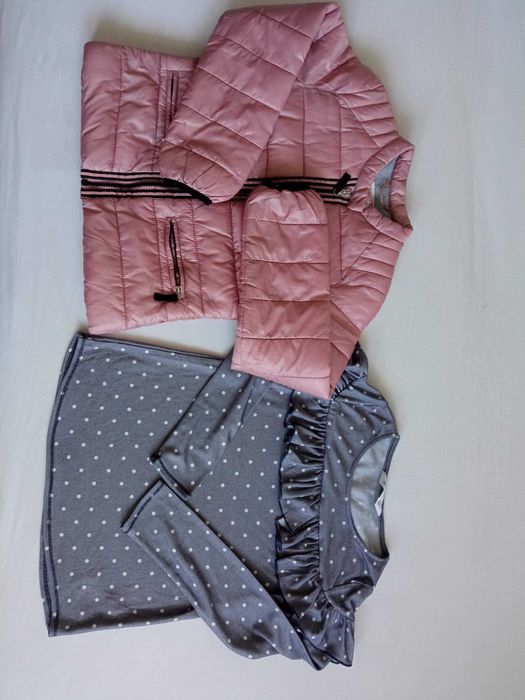 Kurtka przejściowa Reserved 134, bluzka H&M 134/140