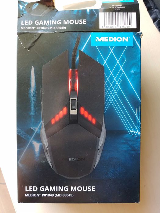 Myszka mysz komputerowa USB LED dla graczy gaming MEDION MD88049