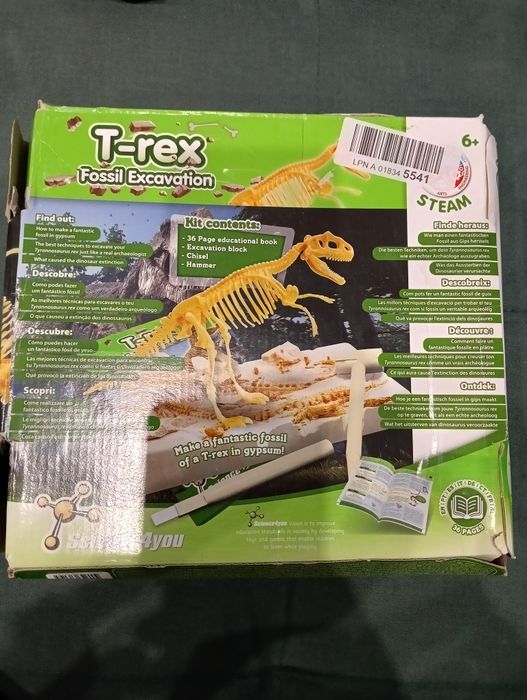 Zestaw do kopania skamieniałości T Rex dla dzieci