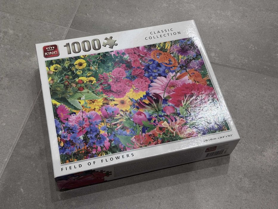 Puzzle Fields Of Flowers King 1000 68x49cm Kwiaty