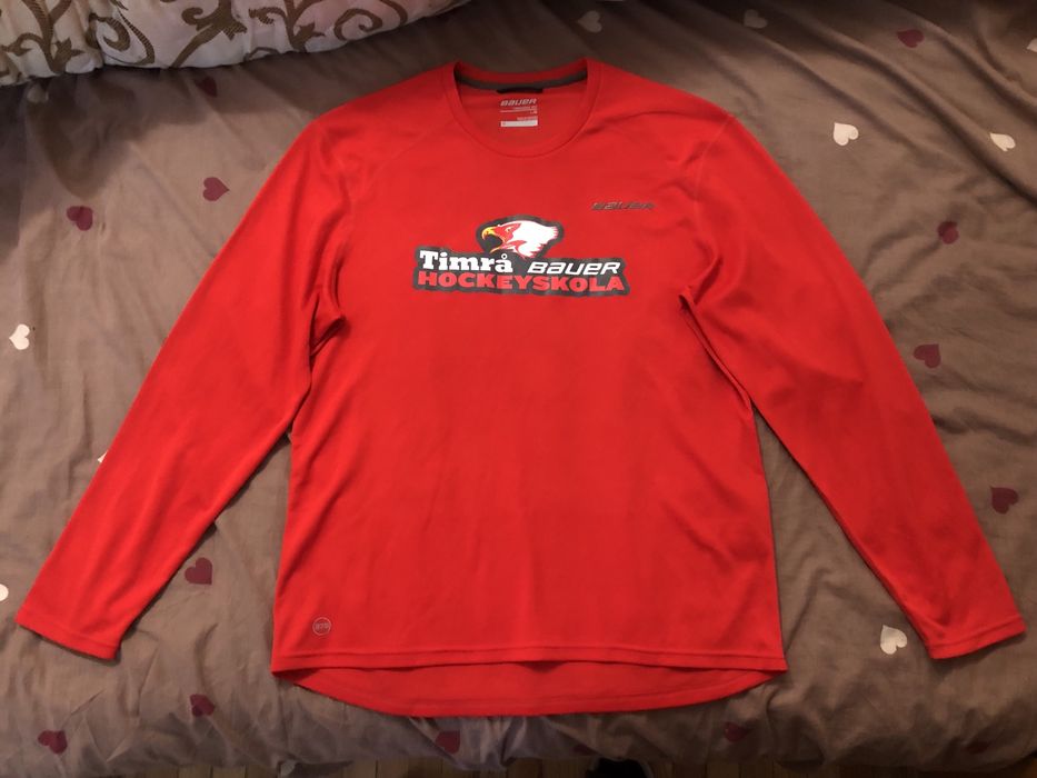 Оригинал спортивная хоккейная кофта,лонгслив Bauer Hockey Training Fit