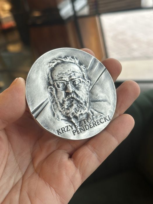 Krzysztof Penderecki medal Lusławice 1988