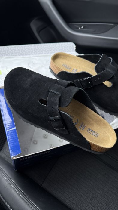 Клоги сабо  Birkenstock boston біркеншток шкіряні биркеншток