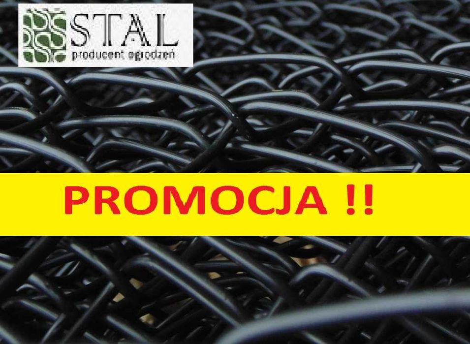 ANTRACYT Siatka Ogrodzeniowa PCV Grafitowa 3.1mm 150cm 10m tylko 135zł