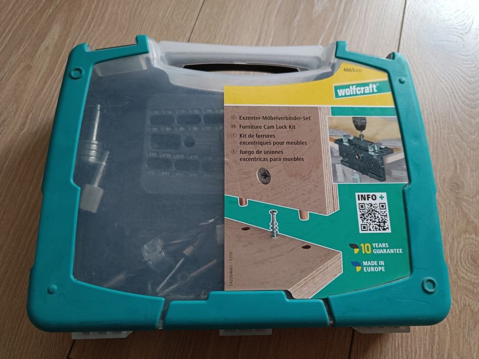 Wolfcraft   Zestaw mimośrodowych złączy meblowych