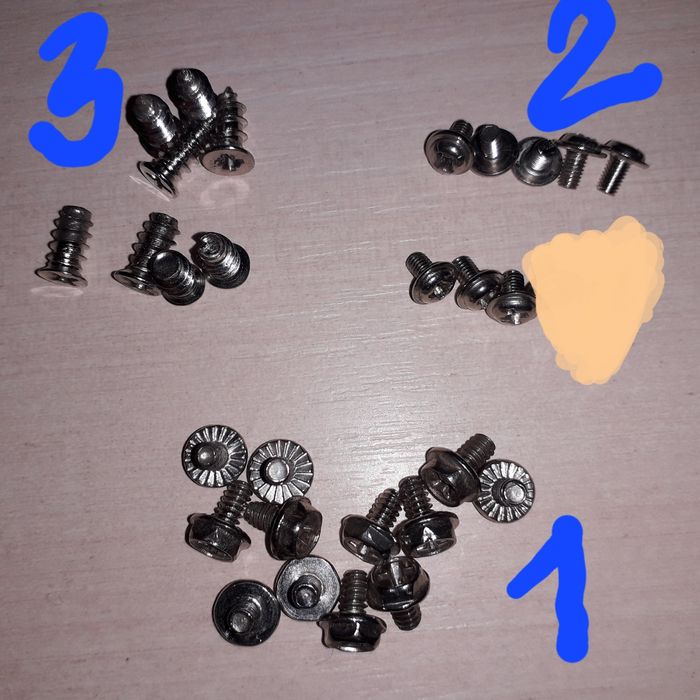 Комплект болты/болтики/винты/винтики/стойки/бочонки гвинт для сборкиПК