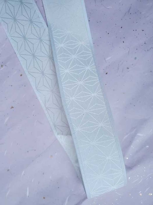 Japoński biały sztywny kołnierz Erishin do juban kimono asanoha