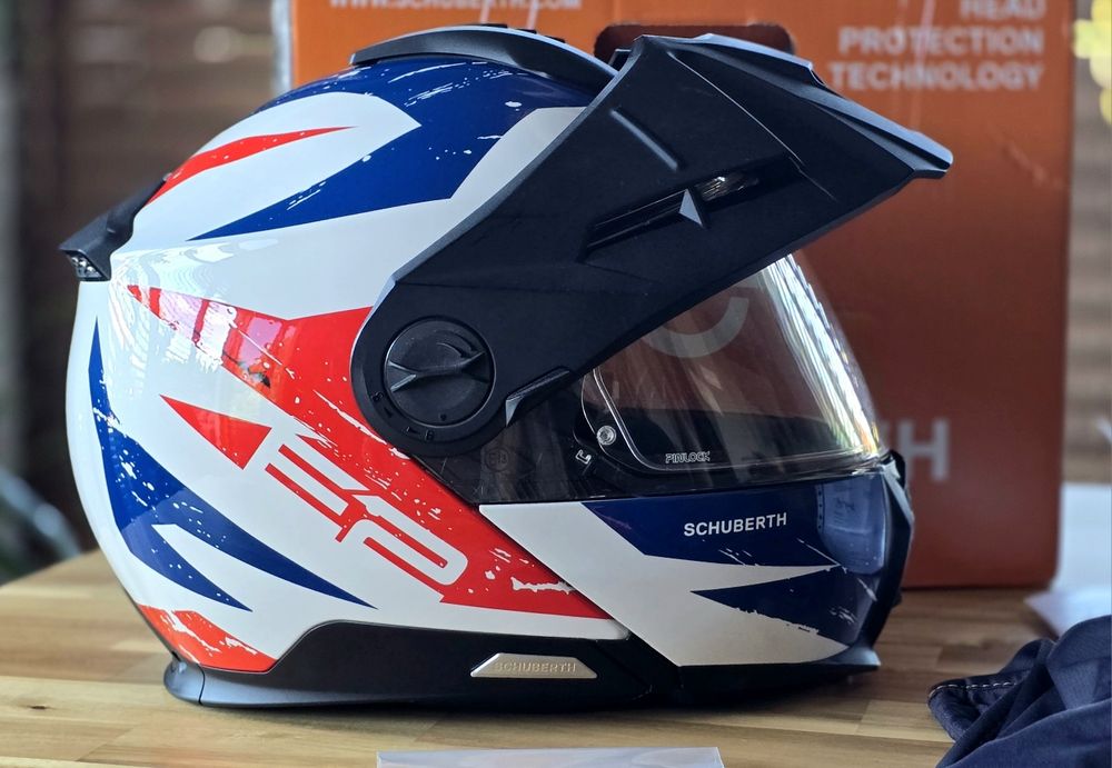 Kask szczękowy Schuberth E2 EXPLORER BLUE rozm. M - skorupa C5