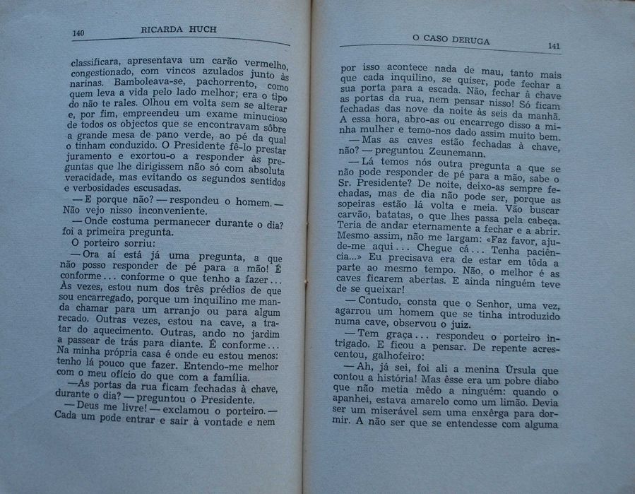 O Caso Deruga de Ricarda Huch - 1º Edição 1943