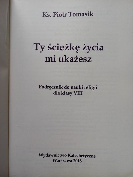 Podręcznik do religii Ty ścieżkę  życia mi ukażesz