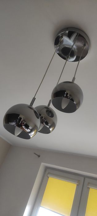 Żyrandol srebrny Kule.