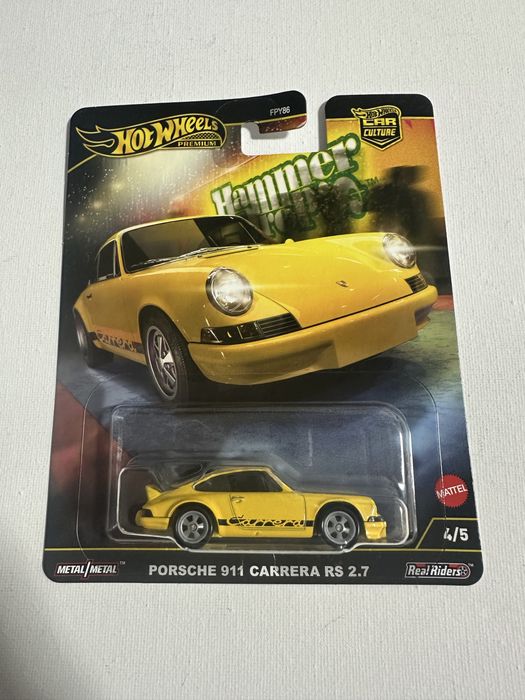 Hot wheels premium porsche 911 carrera rs 2.7 hammer drop