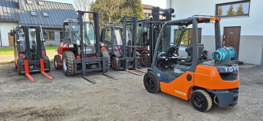 Wózek Widłowy Toyota 8FG25 - Duplex 3.20 m - Tylko 5100 mth  - 4 sekcje - Waga - Stan BDB