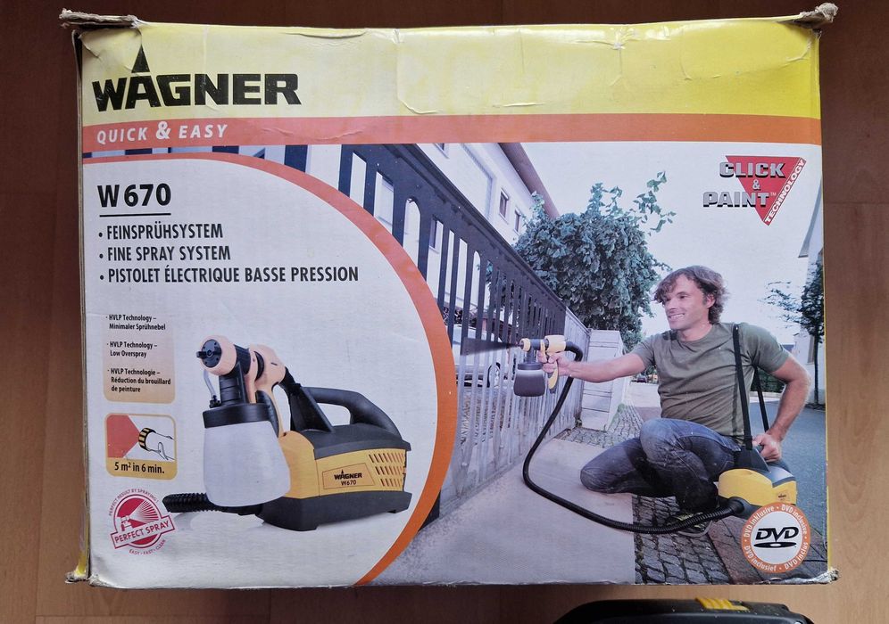 Agregat malarski Wagner W 670 + osprzęt, instrukcje – sprawny